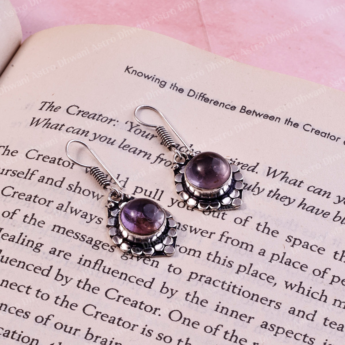 Amethyst Calm Queen Earring - Abhimantrit