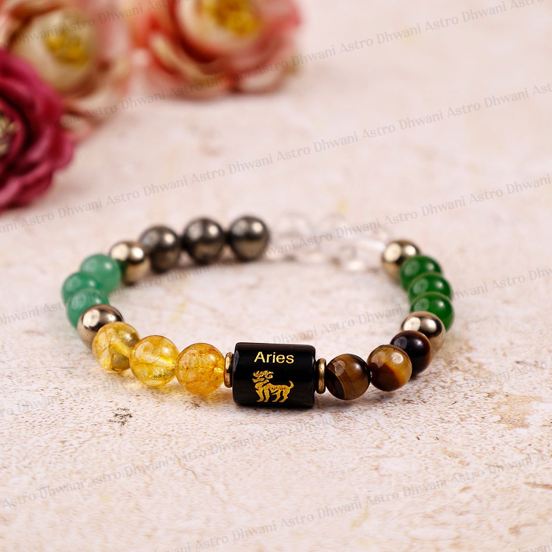 Dhan Yog Bracelet with Aries ( मेष ) Zodiac Sign
