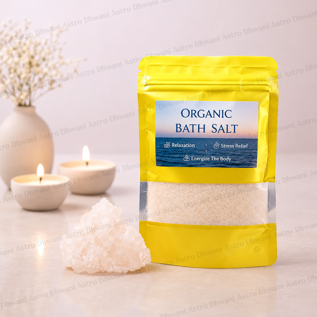 Organic Bath Salt | Aura Cleansing Bath Soak | Stress Relief Mineral Salt