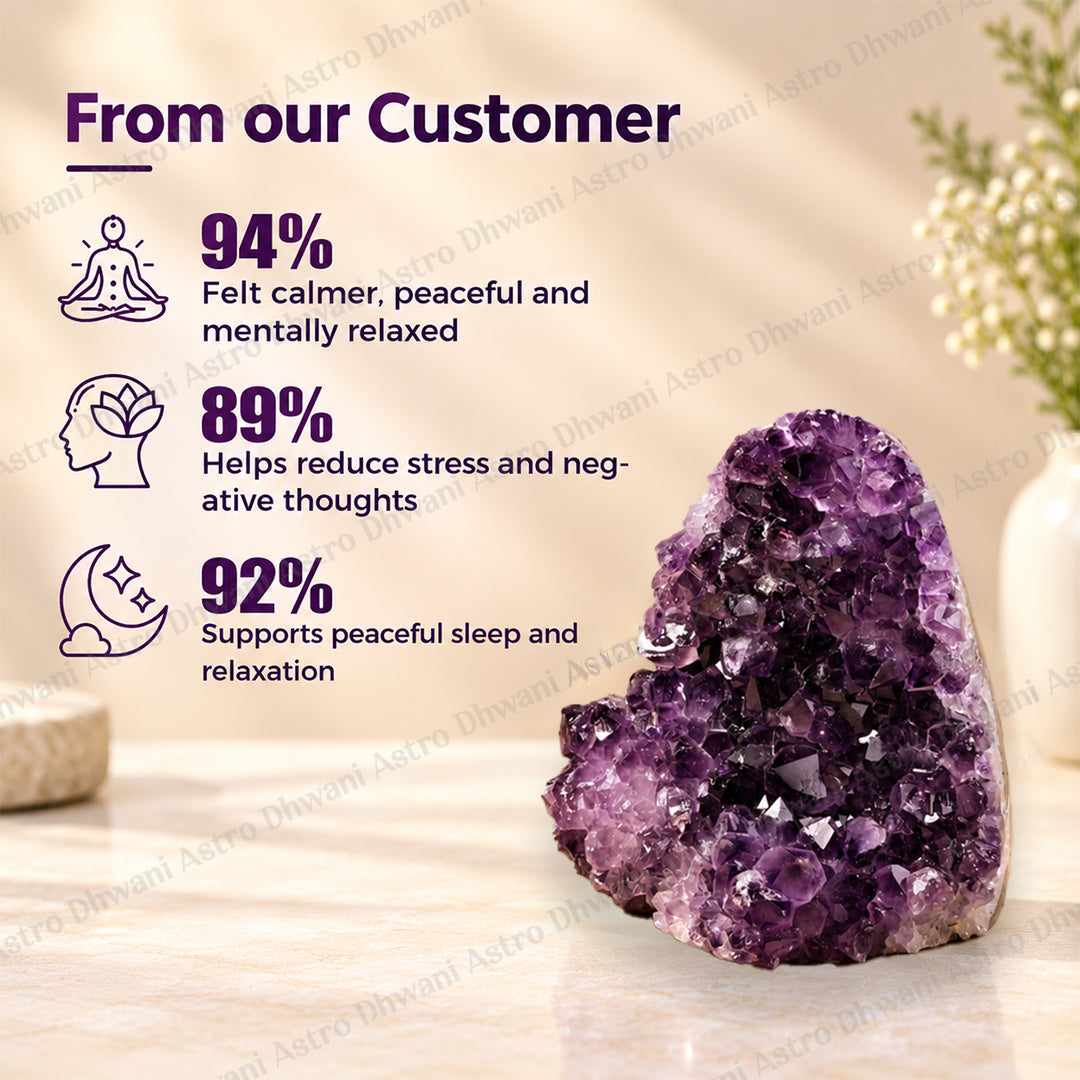 Amethyst Crystal Cluster (Brazillian): Emotional Healing & Stress Relief