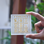 Shree Nav Grah Yantra On Selenite Plate