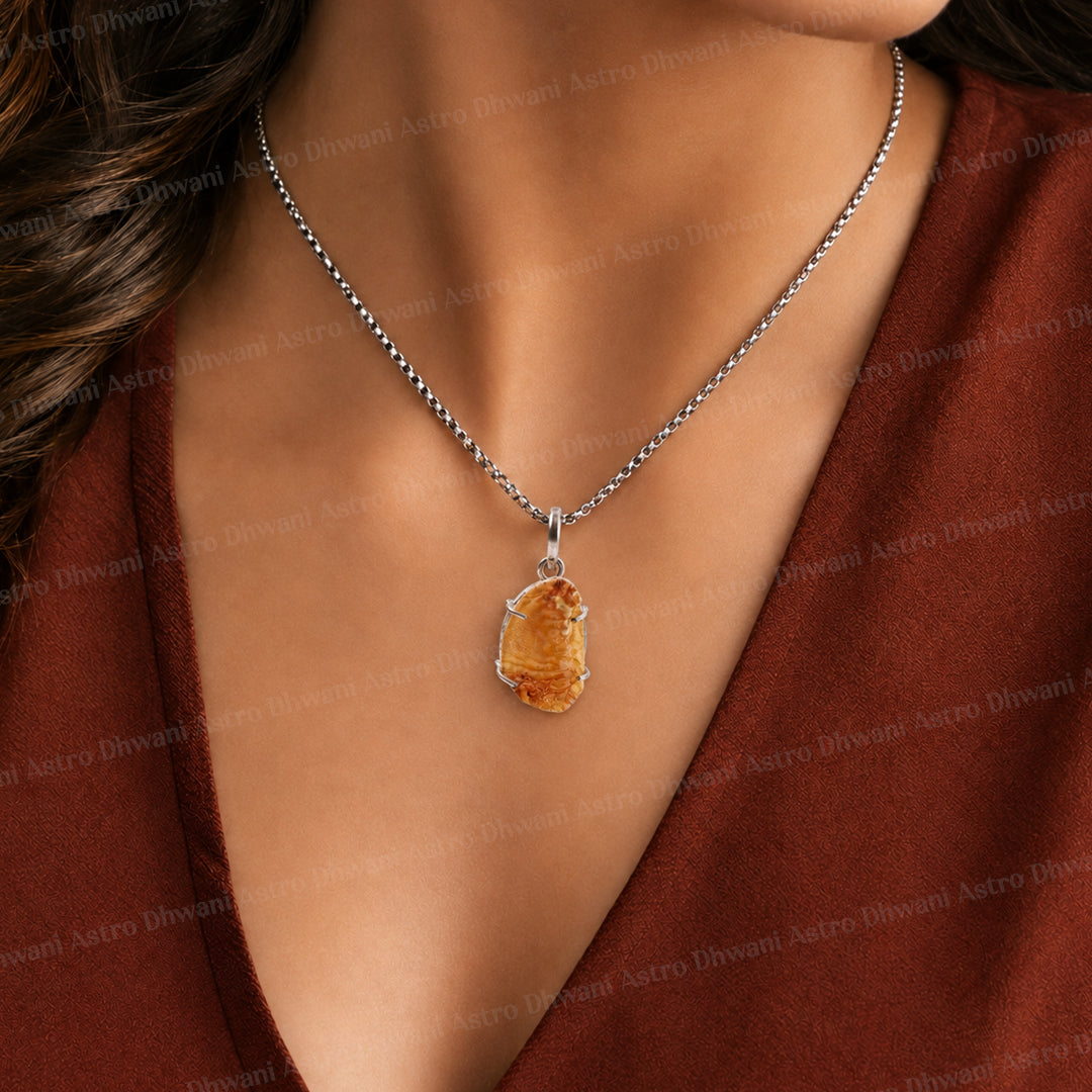 Shukra Mani Pendant - Abhimantrit & Certified