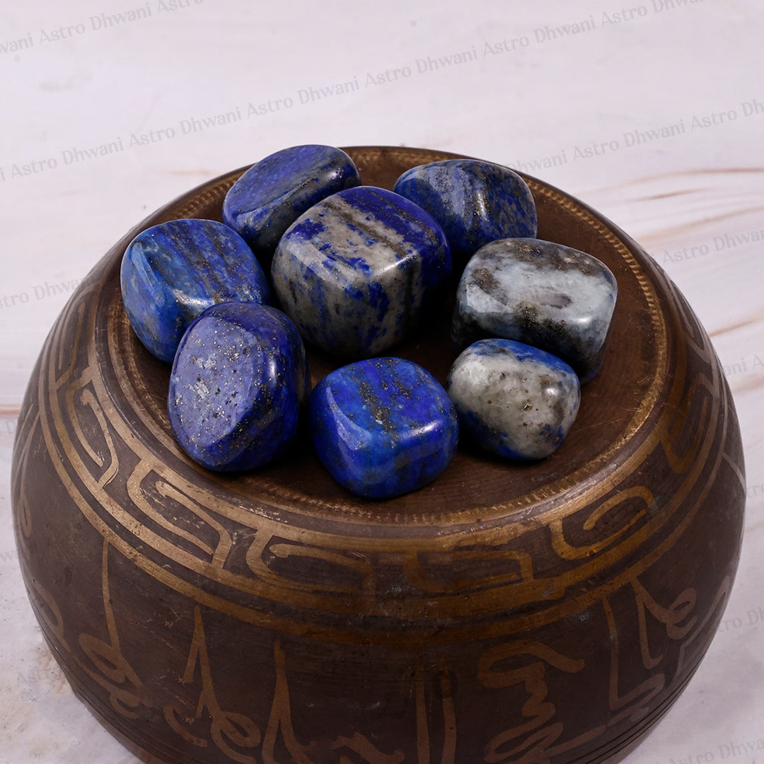 LAPIZ LAZULI TUMBLE ( Abhimantrit & Certified )