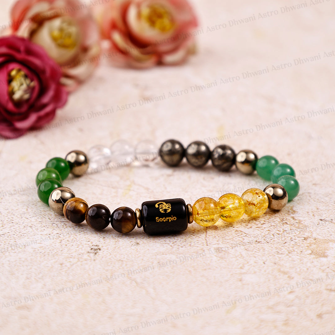 Dhan Yog Bracelet with Scorpio ( वृश्चिक ) Zodiac Sign