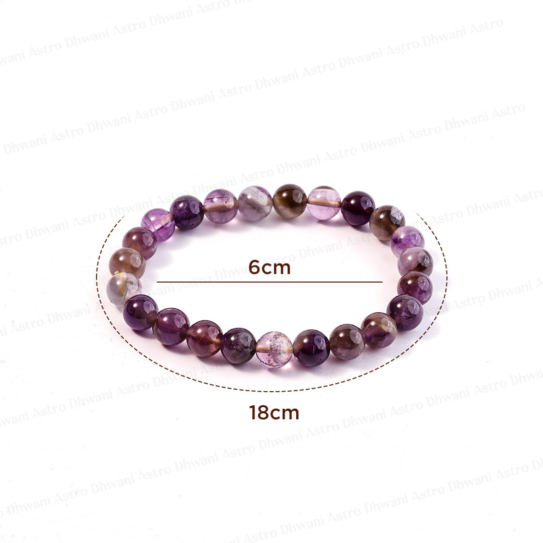 Natural Ametrine Crystal Bracelet | Balance, Focus & Abundance | Spiritual Gift