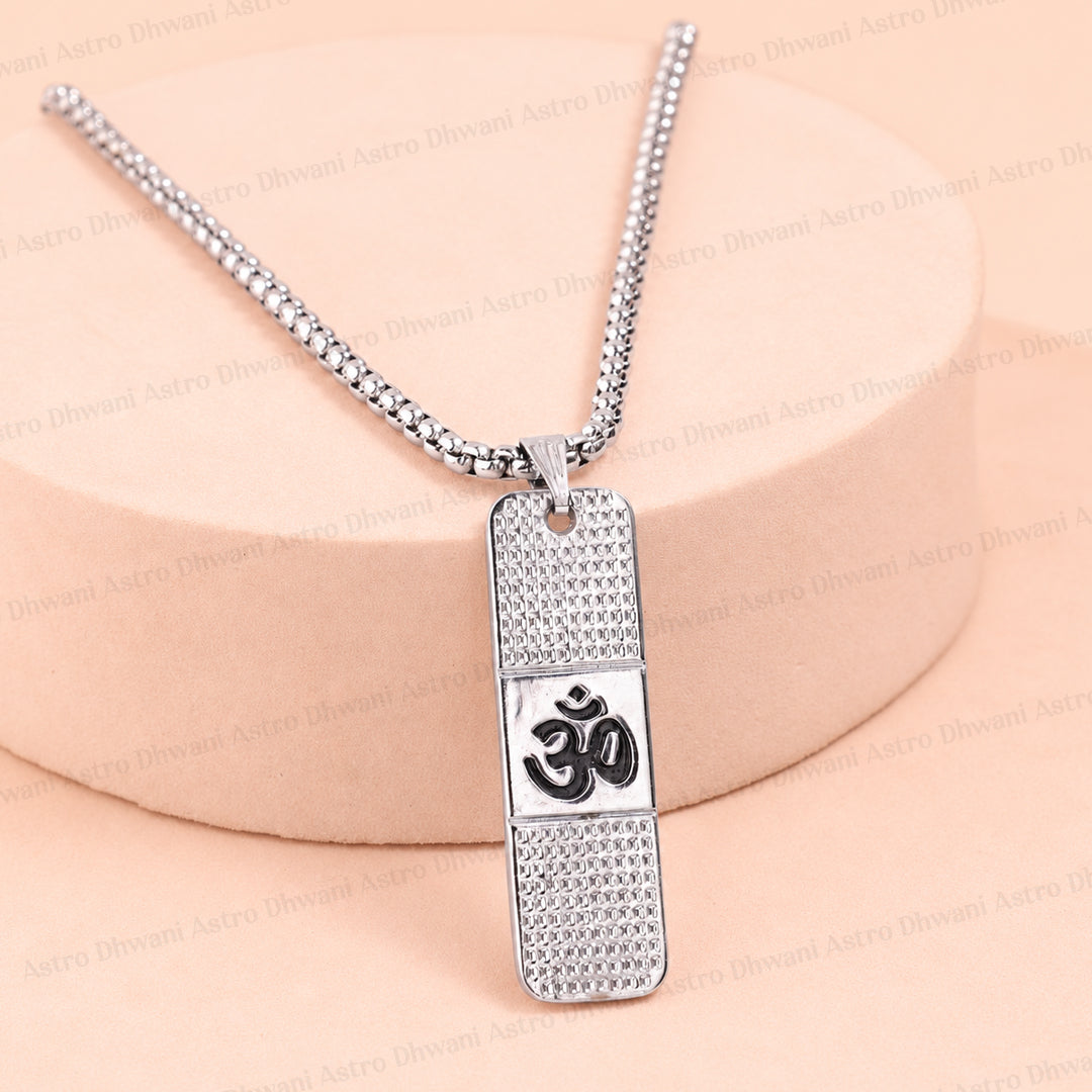 Om Chain Pendant (IGP Gold Plating) - Abhimantrit
