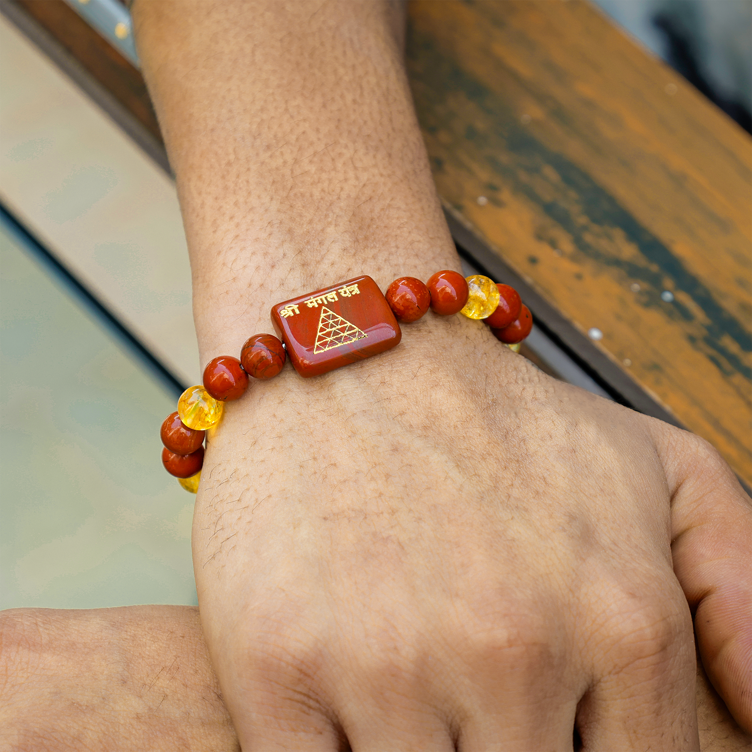 Mangal Dosh Yantra Bracelet - Delay in Marriage, Property Disputes, Accidents & ill Effects of Mars