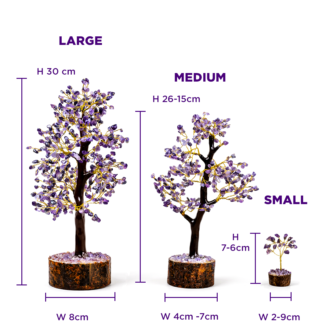 Attract Luck, Enhance Intuition, Improve Health & Skin: Amethsyt Tree - Abhimantrit