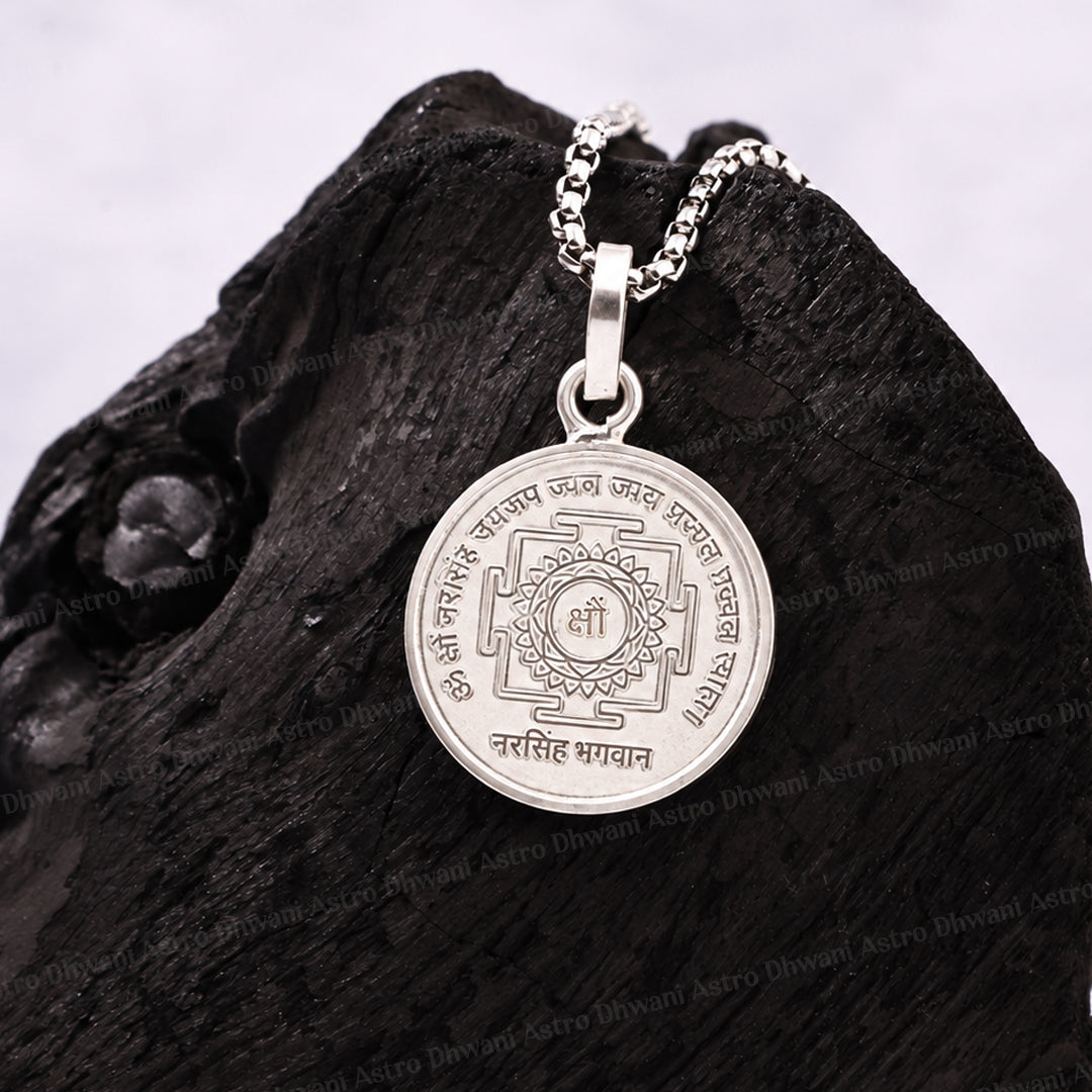 Narsimha Bhagwan Yantra ( Pure Silver ) Abhimantrit