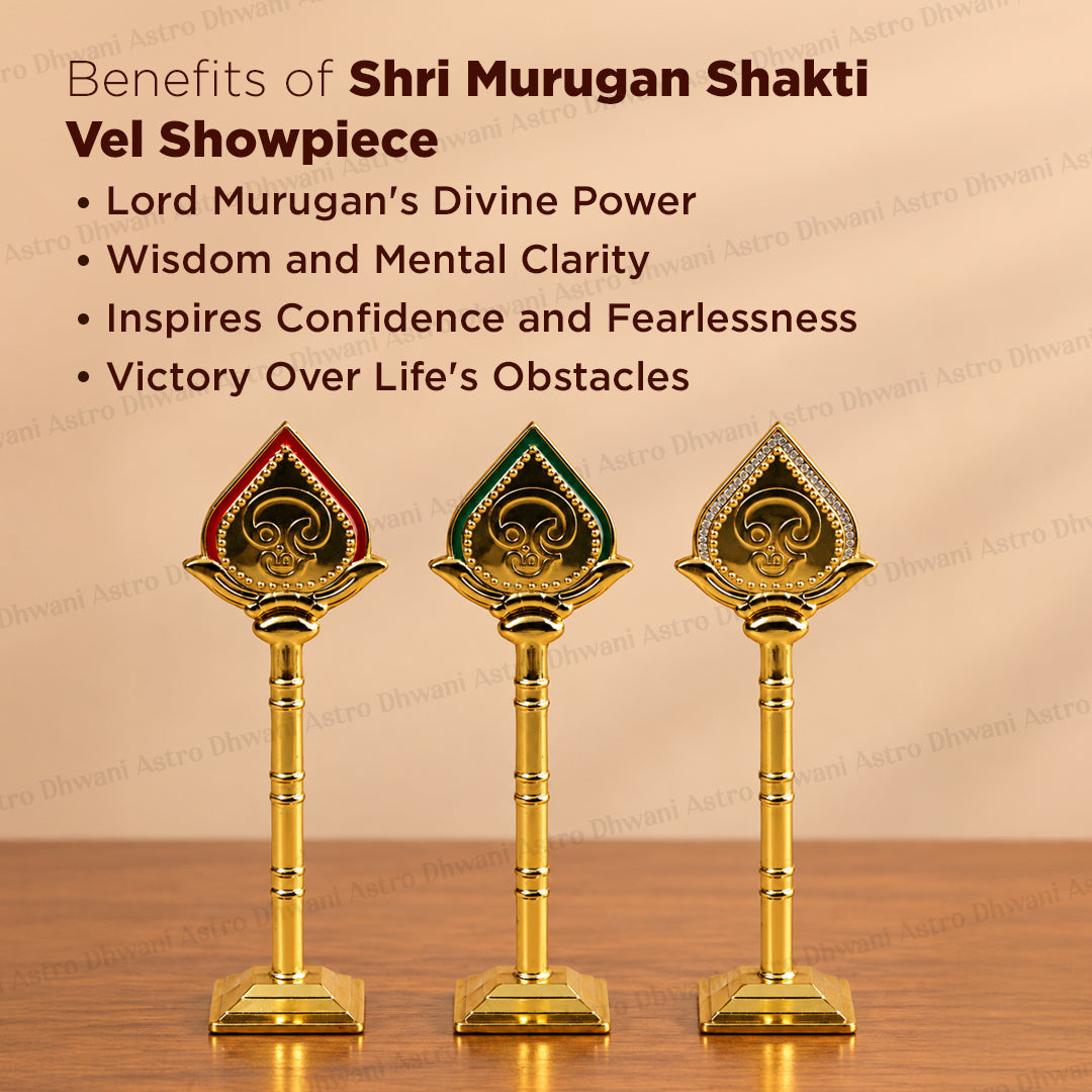 Mini Shri Murugan Shakti Vel Showpiece