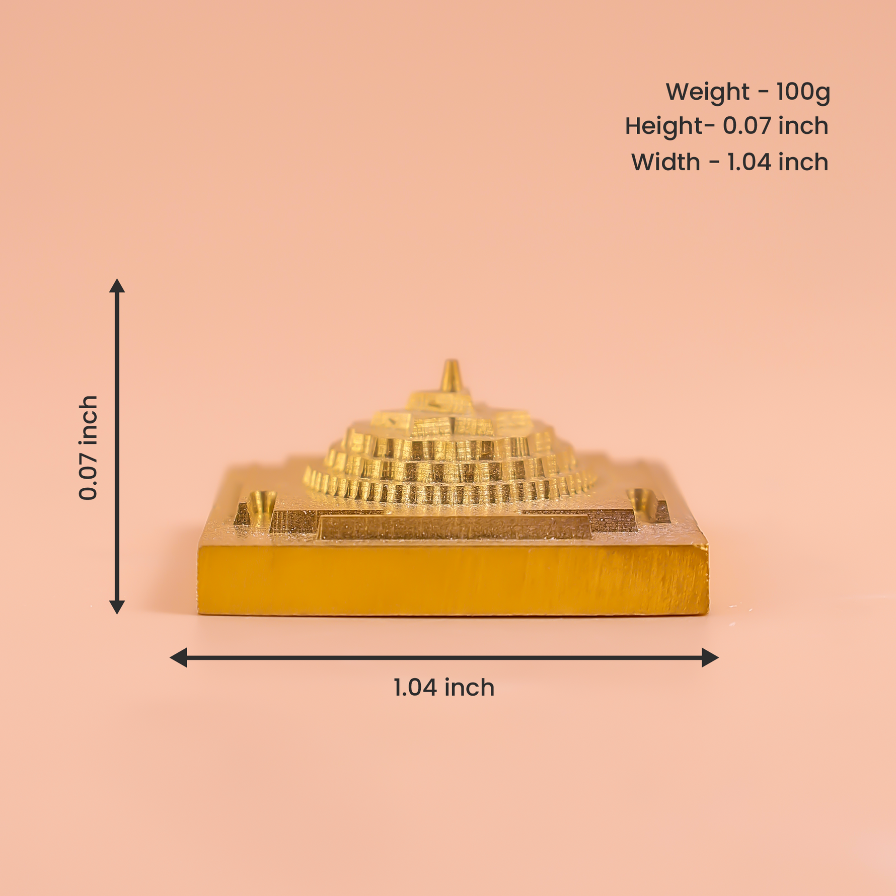 Durga Shakti Yantra (Reduces Rahu's Negative Effects & Negative Energy) - Abhimantrit