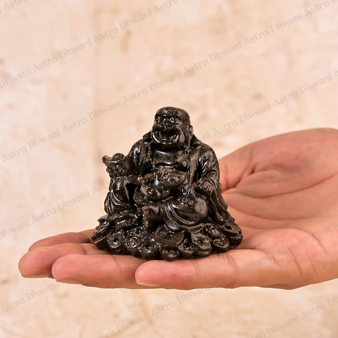 Pyrite Dust Laughing Buddha - Abhimantrit