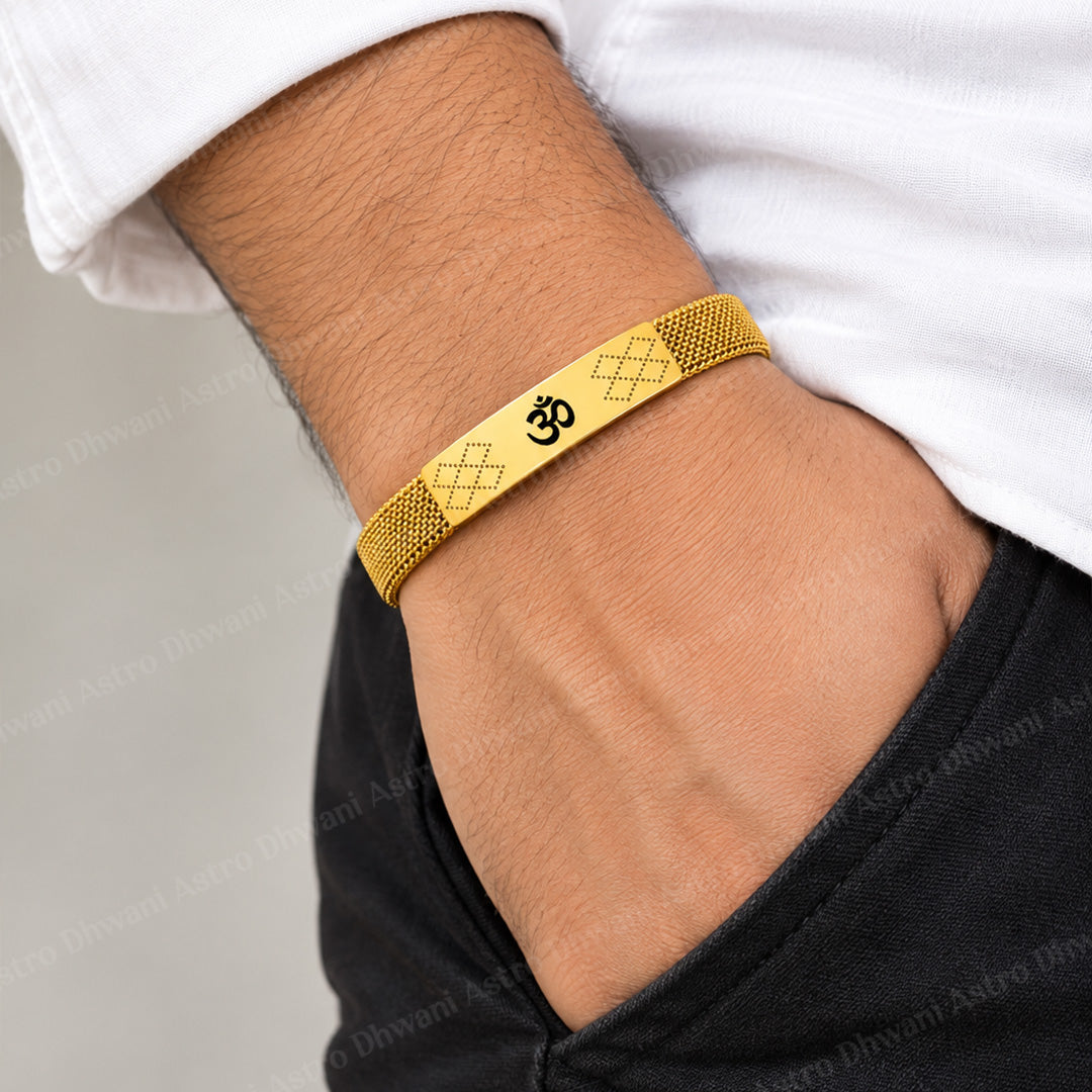 Om Shakti Kada (IGP Gold Plating) – Abhimantrit