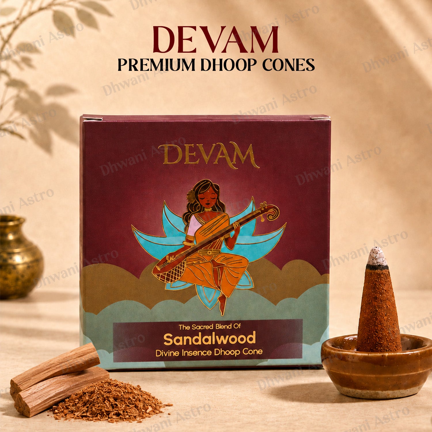DEVAM Divine Incense Dhoop Cones | Spiritual Fragrance Collection for Pooja, Meditation & Home