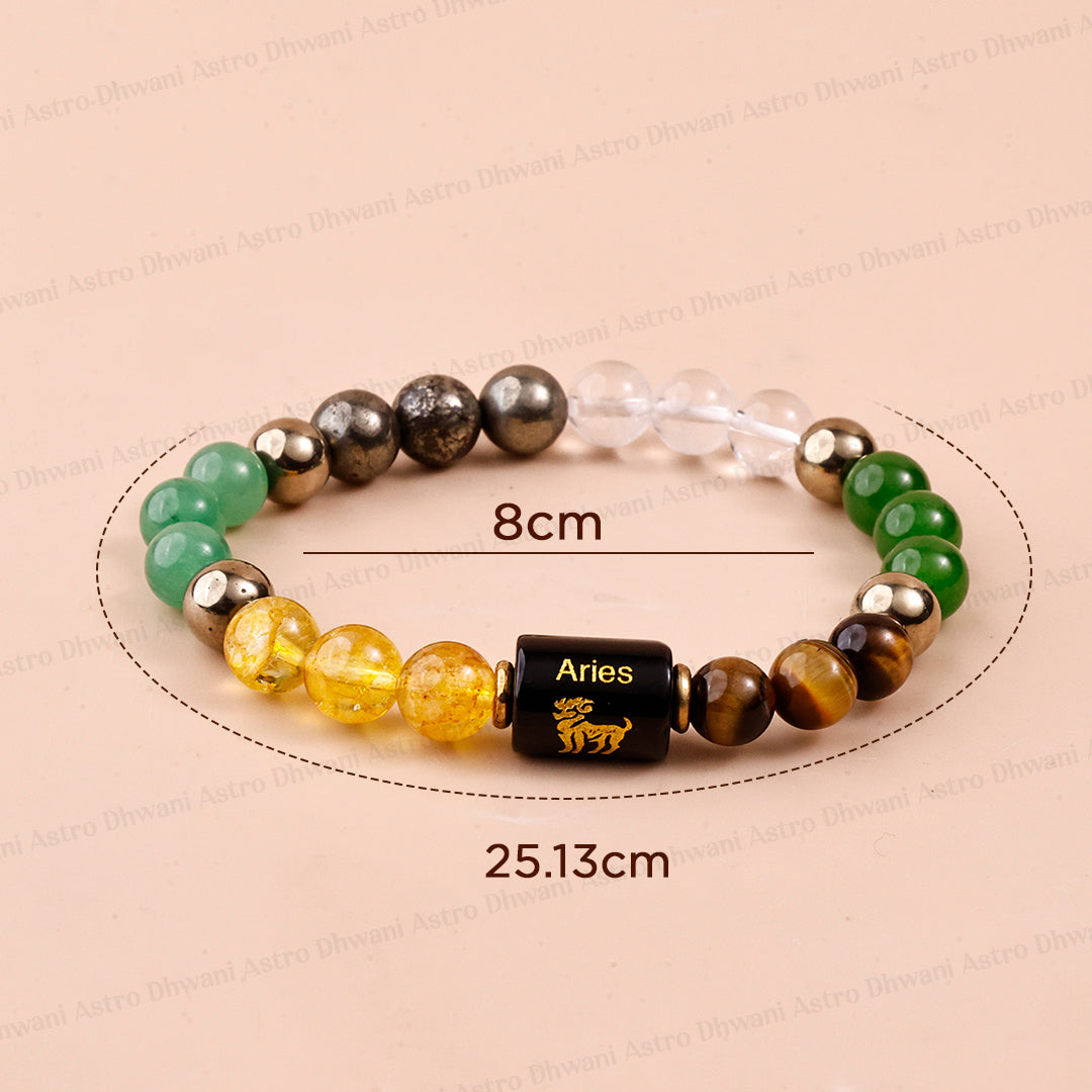 Dhan Yog Bracelet with Aries ( मेष ) Zodiac Sign