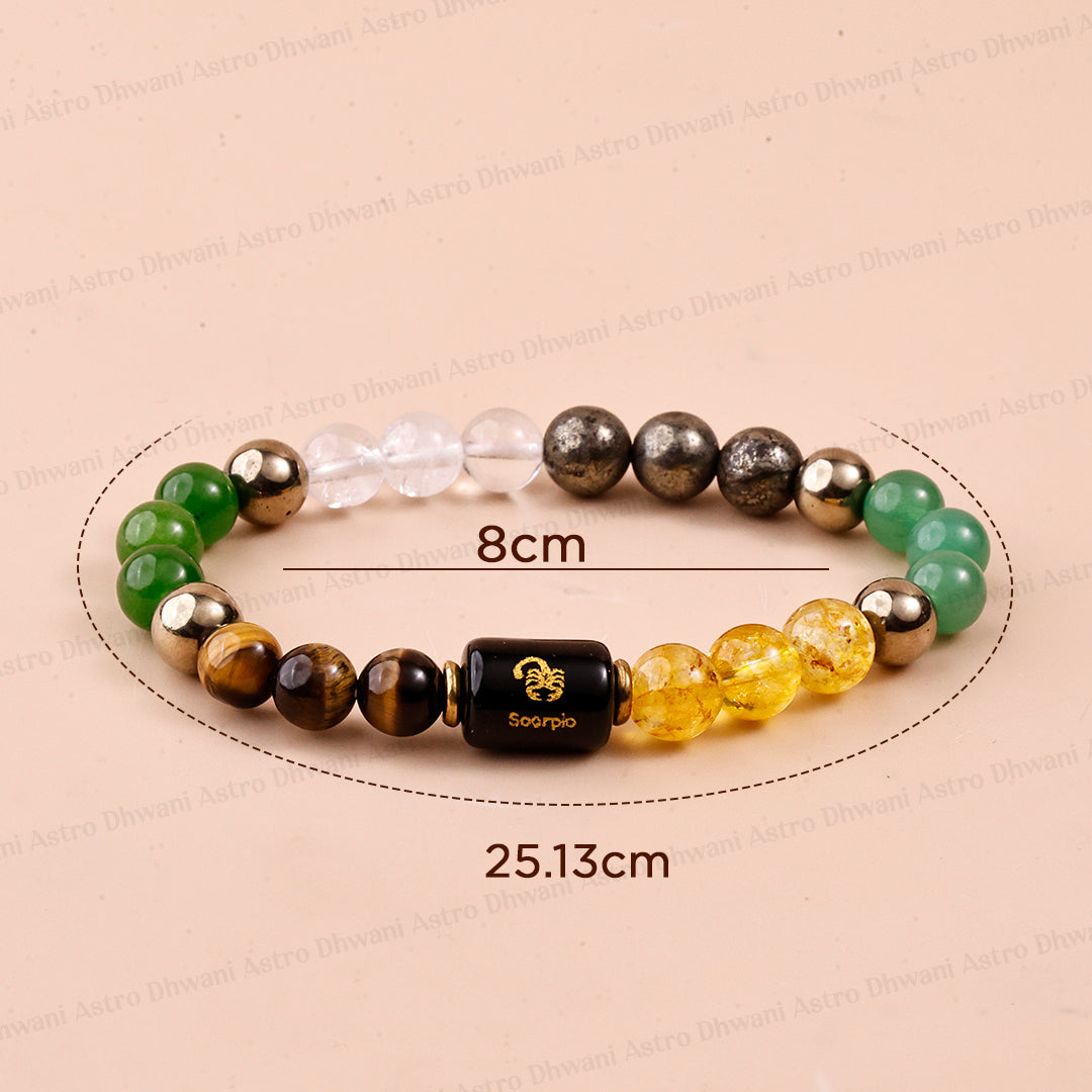 Dhan Yog Bracelet with Scorpio ( वृश्चिक ) Zodiac Sign