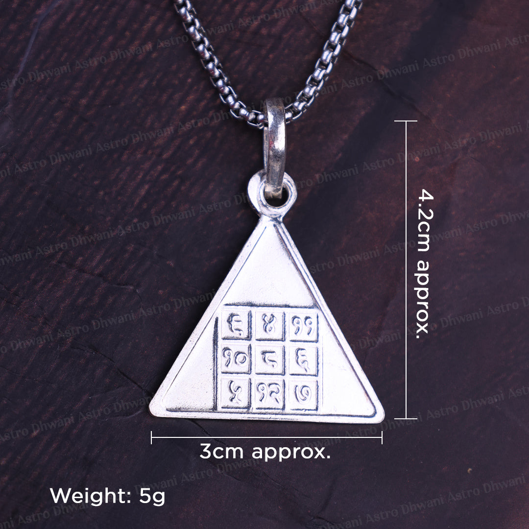 Pyra Budh With Loshu Grid Yantra Pendant