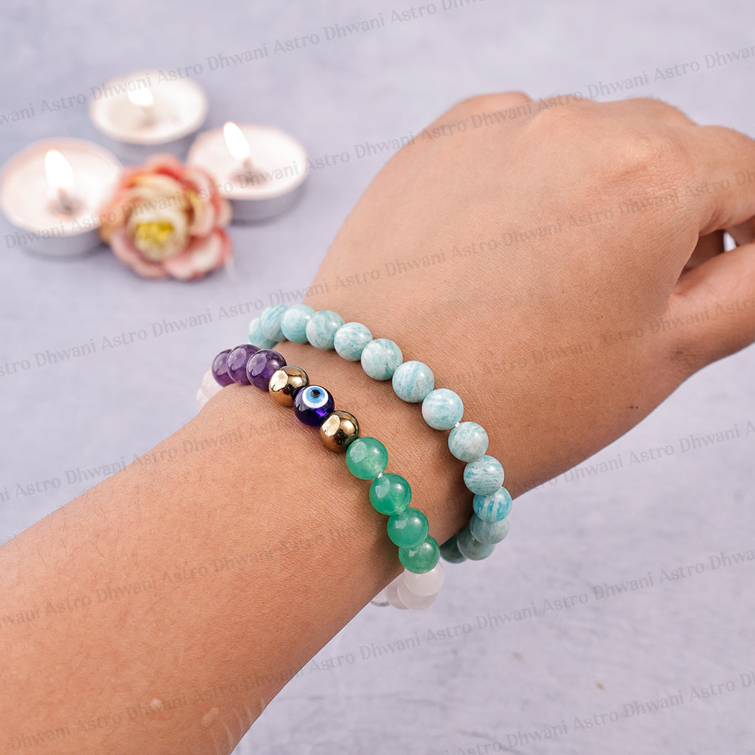Couple Forever Love Combo Bracelets - Abhimantrit & Certified