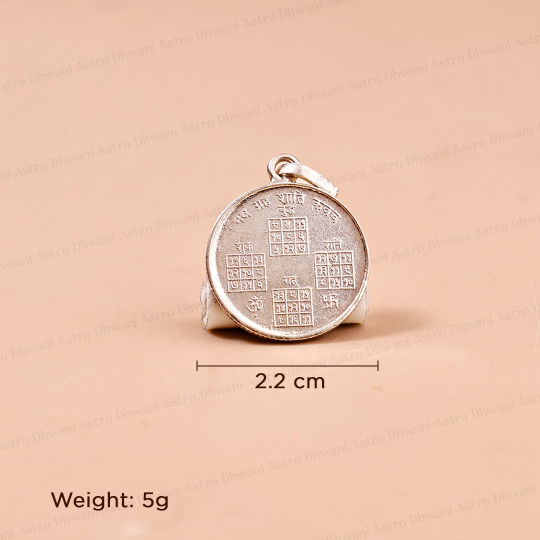 Navgrah Yantra (Pure Silver) Pendant - Abhimantrit