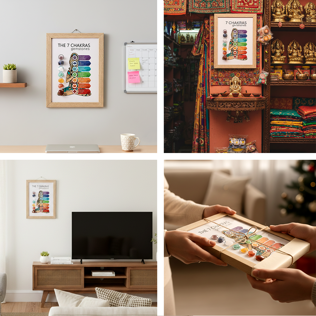 Seven Chakras Frame - Energy Balance & Spiritual Healing Frame