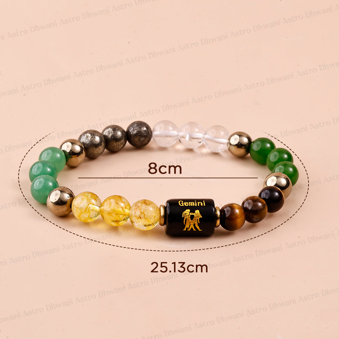 Dhan Yog Bracelet with Gemini ( मिथुन) Zodiac Sign