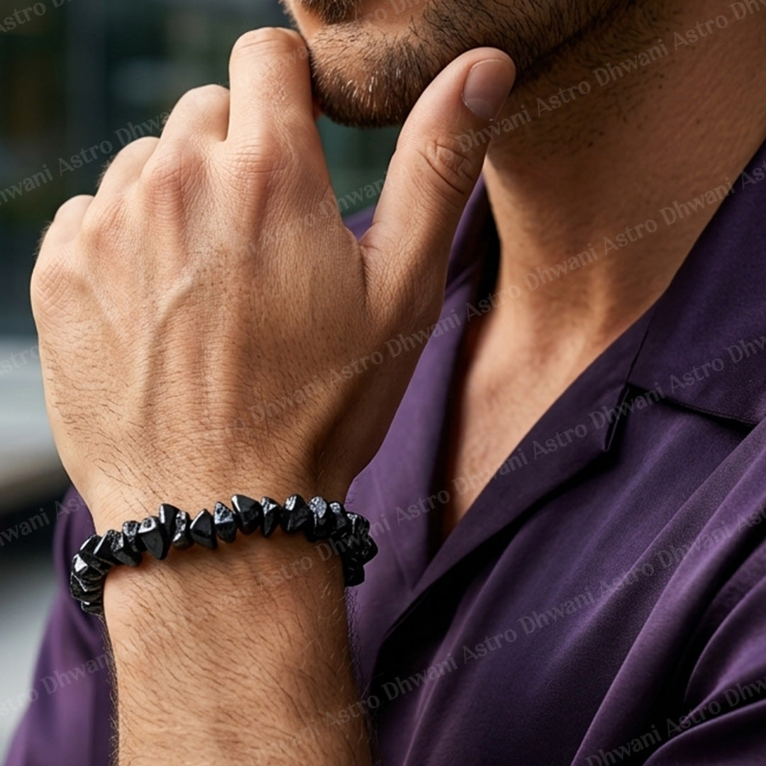 Lolite Uncut Crystal Bracelet - Ahbimantrit & Certified