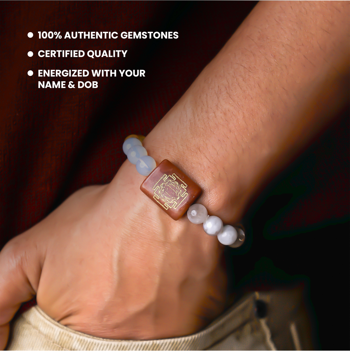 SHIGHRA VIVAH DURGA SAKTI YANTRA BRACELET - Abhimatrit & Certified