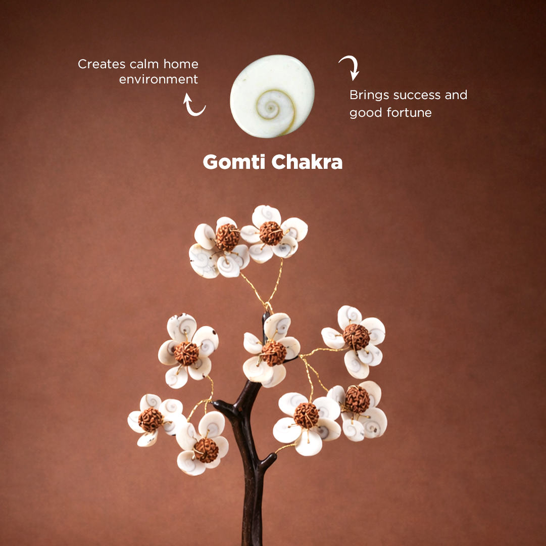 Gomti Chakra & Rudraksh Tree - Abhimantrit
