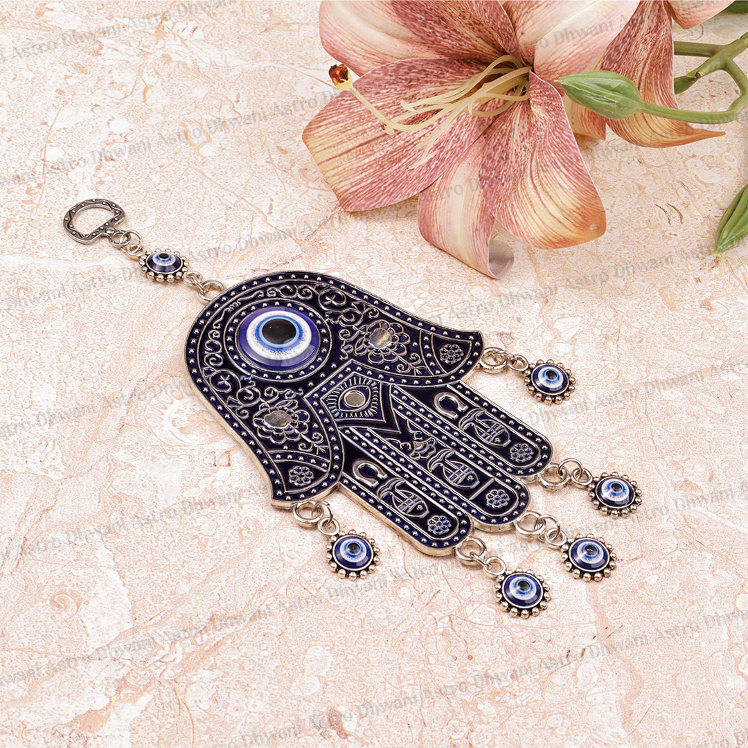 Big Hamsa Hand with Evil Eye Hanging - Abhimantrit