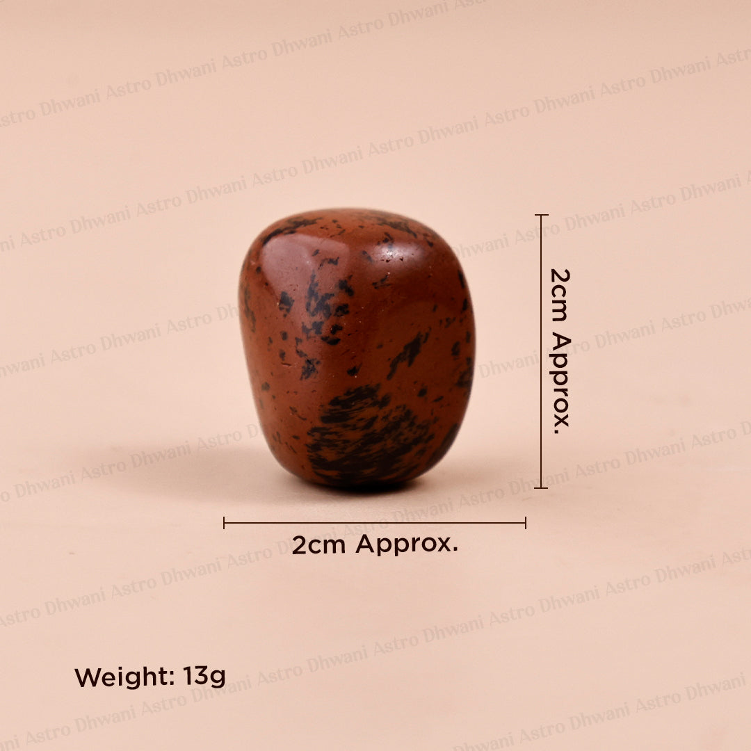 MAHOGANY OBSIDIAN TUMBLE ( Abhimantrit & Certified )