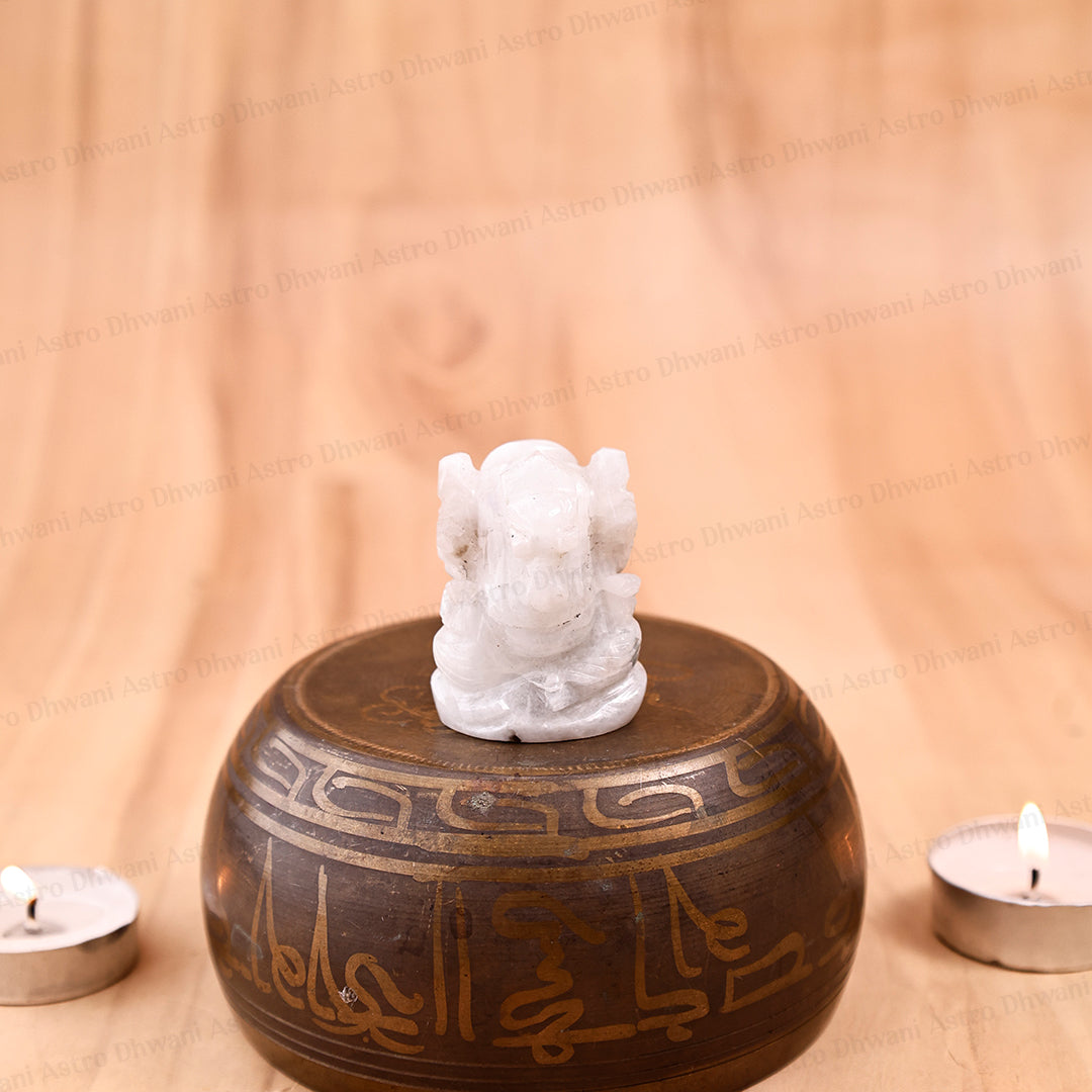 Moonstone Ganesha - Abhimantrit