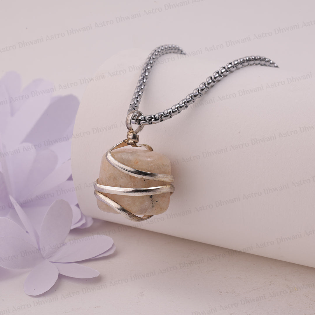 Sun Stone Wrapping Pendant - Abhimantrit