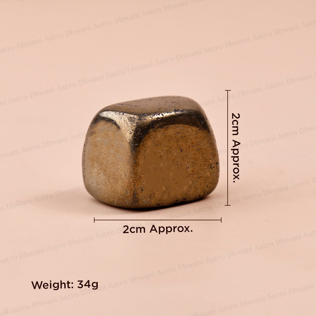 PYRITE TUMBLE ( Abhimantrit & Certified )