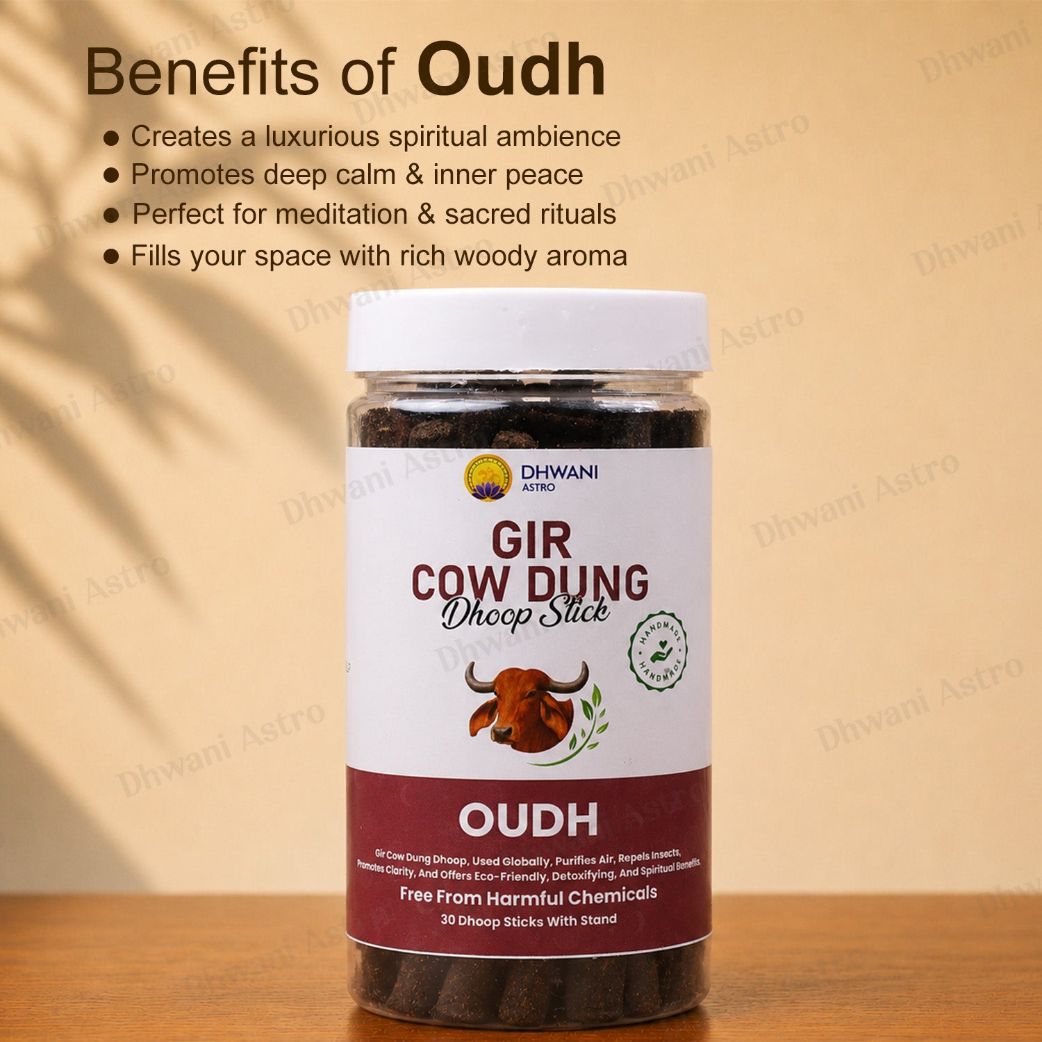 Gir Cow Dung Dhoop Sticks | Pure Gau Dung Incense for Pooja, Meditation & Positive Energy | BUY 2 GET 1 FREE