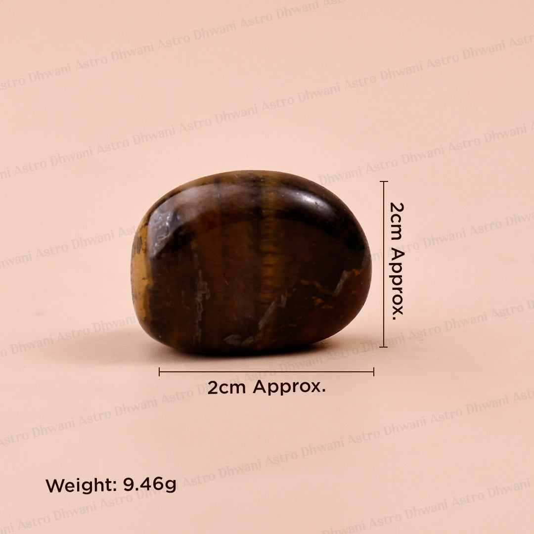 Tiger Eye Tumble ( Abhimantrit & Certified )