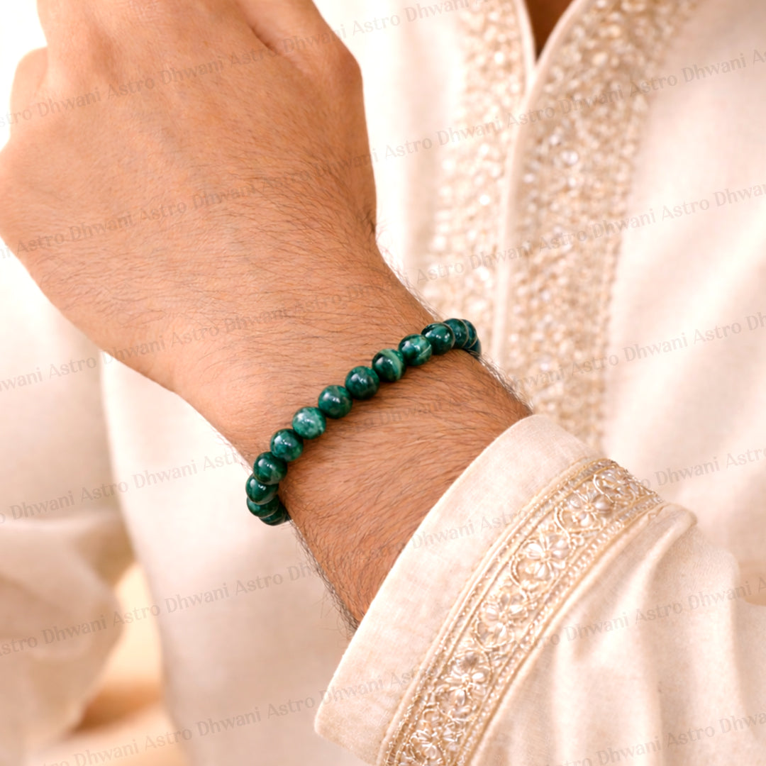 Malachites Bracelet - Abhimantrit & Certified