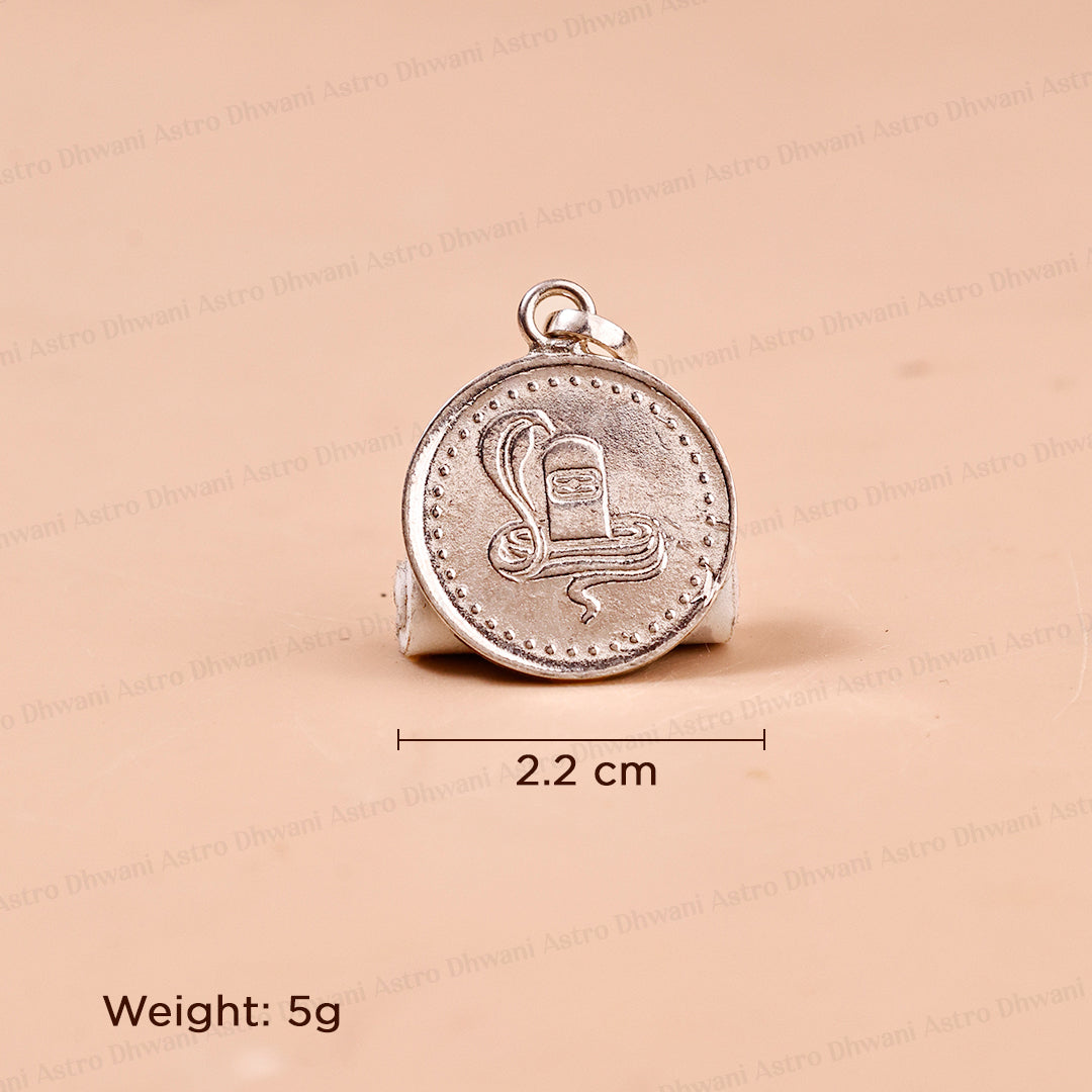 Shivling Yantra (Pure Silver) Pendant - Abhimantrit