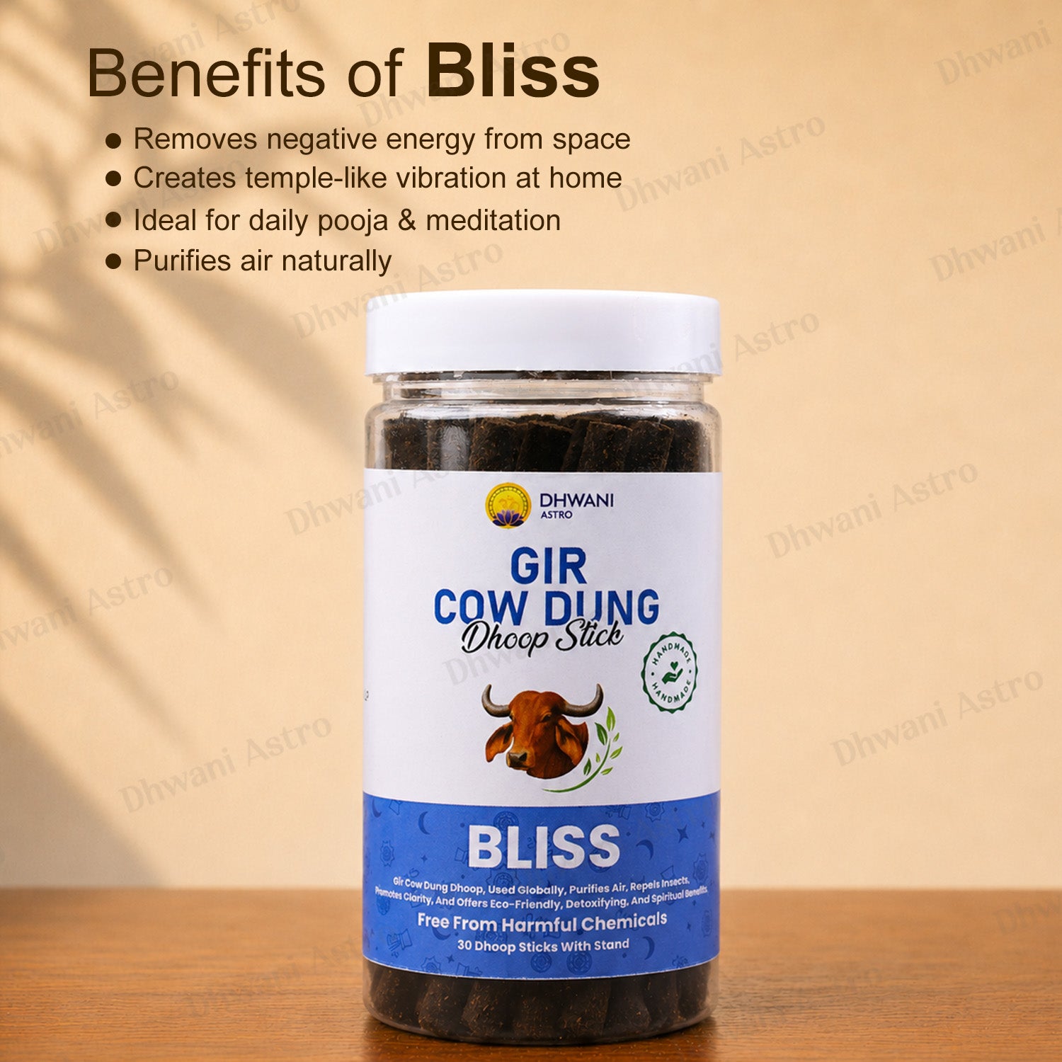 Gir Cow Dung Dhoop Sticks | Pure Gau Dung Incense for Pooja, Meditation & Positive Energy | BUY 2 GET 1 FREE