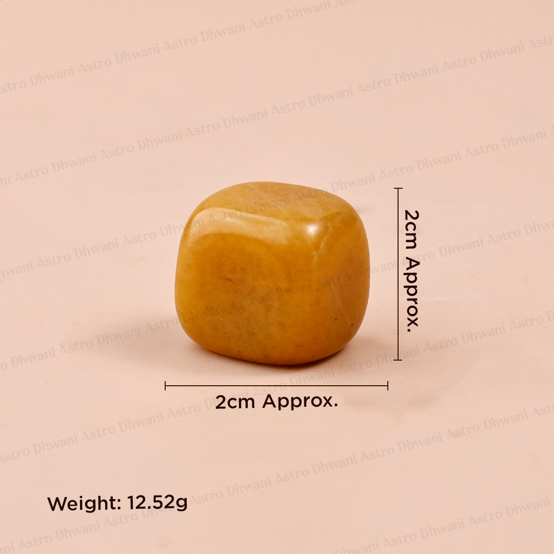 Yellow Aventurine Tumble ( Abhimantrit & Certified )