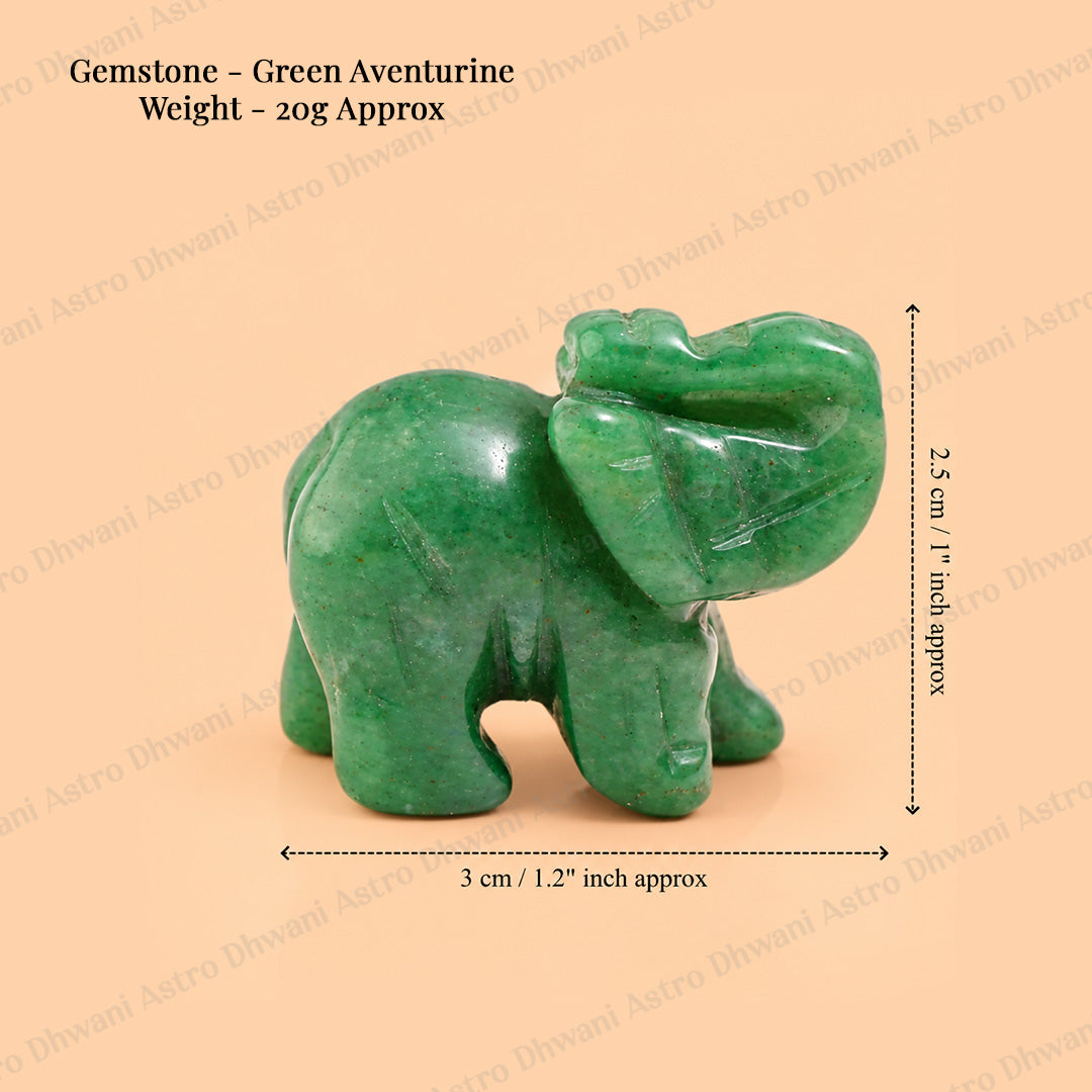 Green Aventurine Divine Elephant