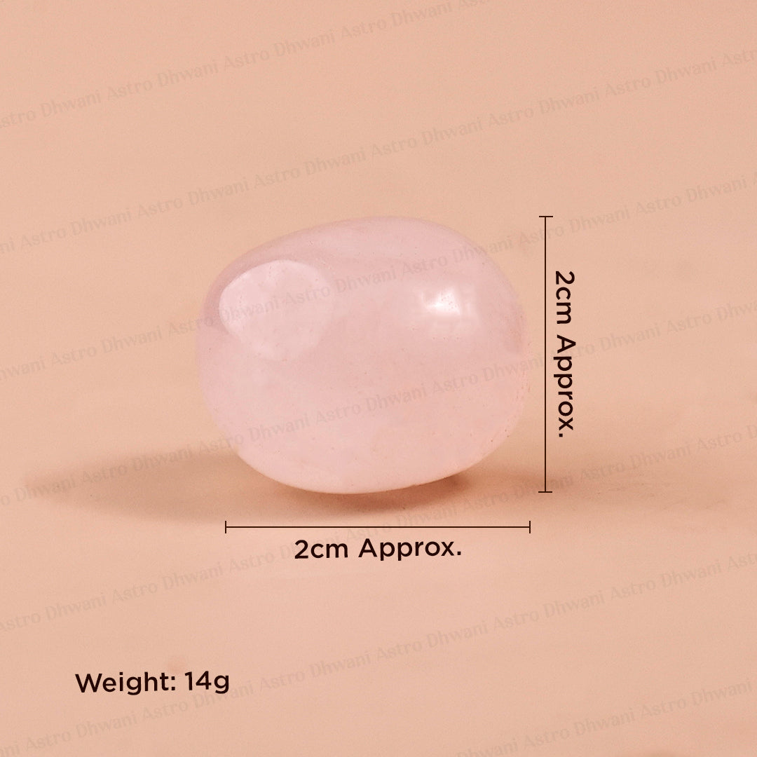Rose Quartz Tumble - Abhimantrit & Certified
