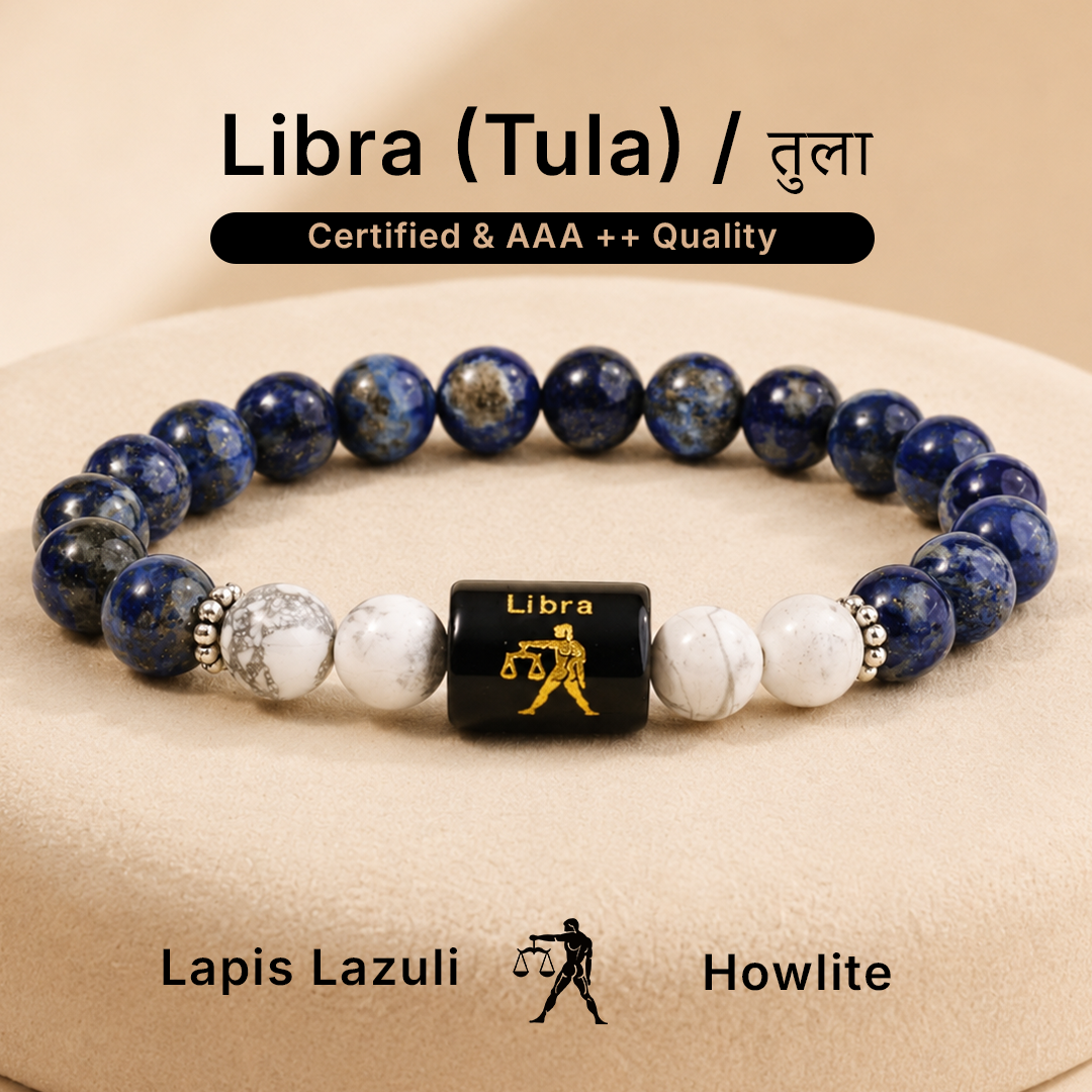 Zodiac Sign Bracelet – All 12 Signs | Energized Gemstone Bracelet | Dhwani Astro