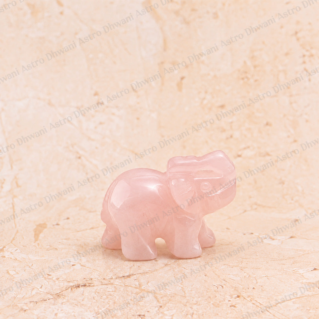 Rose Quartz Devine Elephant