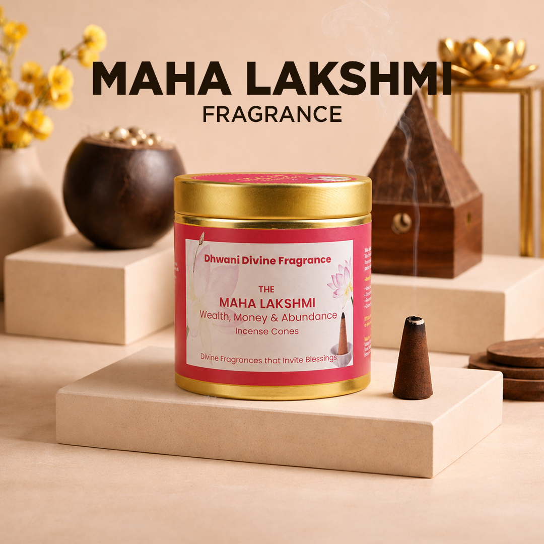 Maha Lakshmi Fragrance Incense Cones for Positive Energy