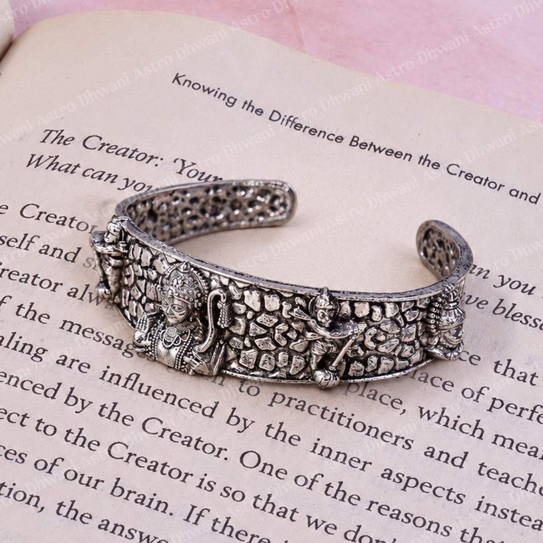 Shree Ram Kada (Silver Oxidize) - Abhimantrit