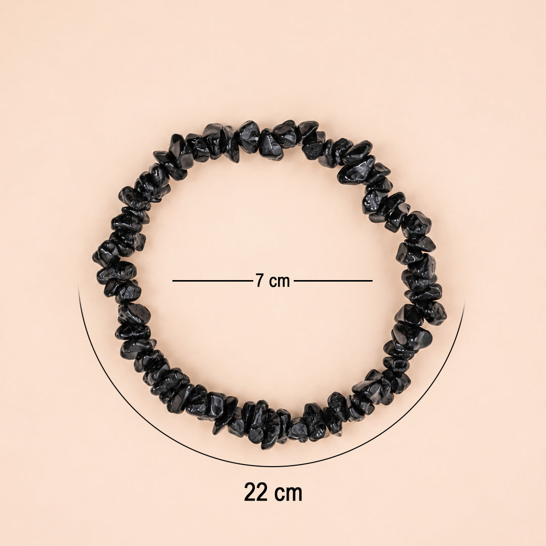 Hematite Uncut Crystal Bracelet - Abhimantrit & Certified