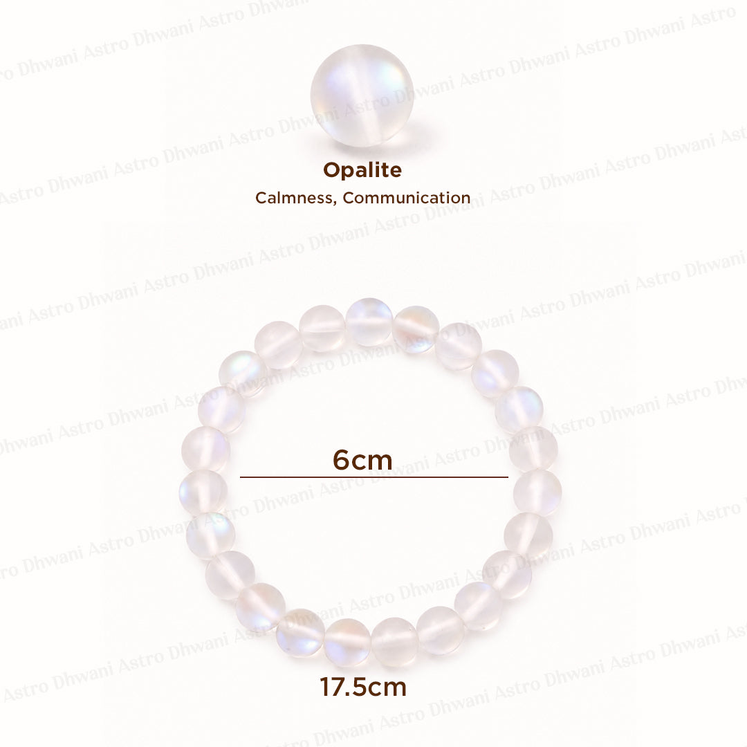 Stress Relief & Energy Balancing: Aura Quartz Bracelet - Abhimantrit & Certified