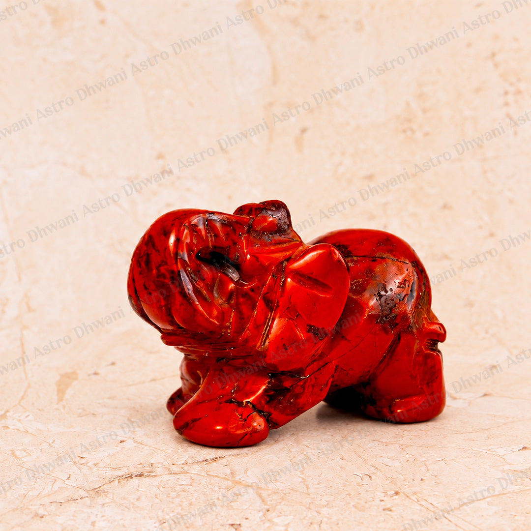 Red Jasper Divine Elephant