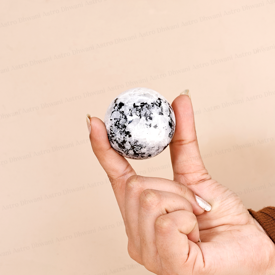 Rainbow Moonstone Crystal Ball for Personal Growth, Intuition & Inner Awareness