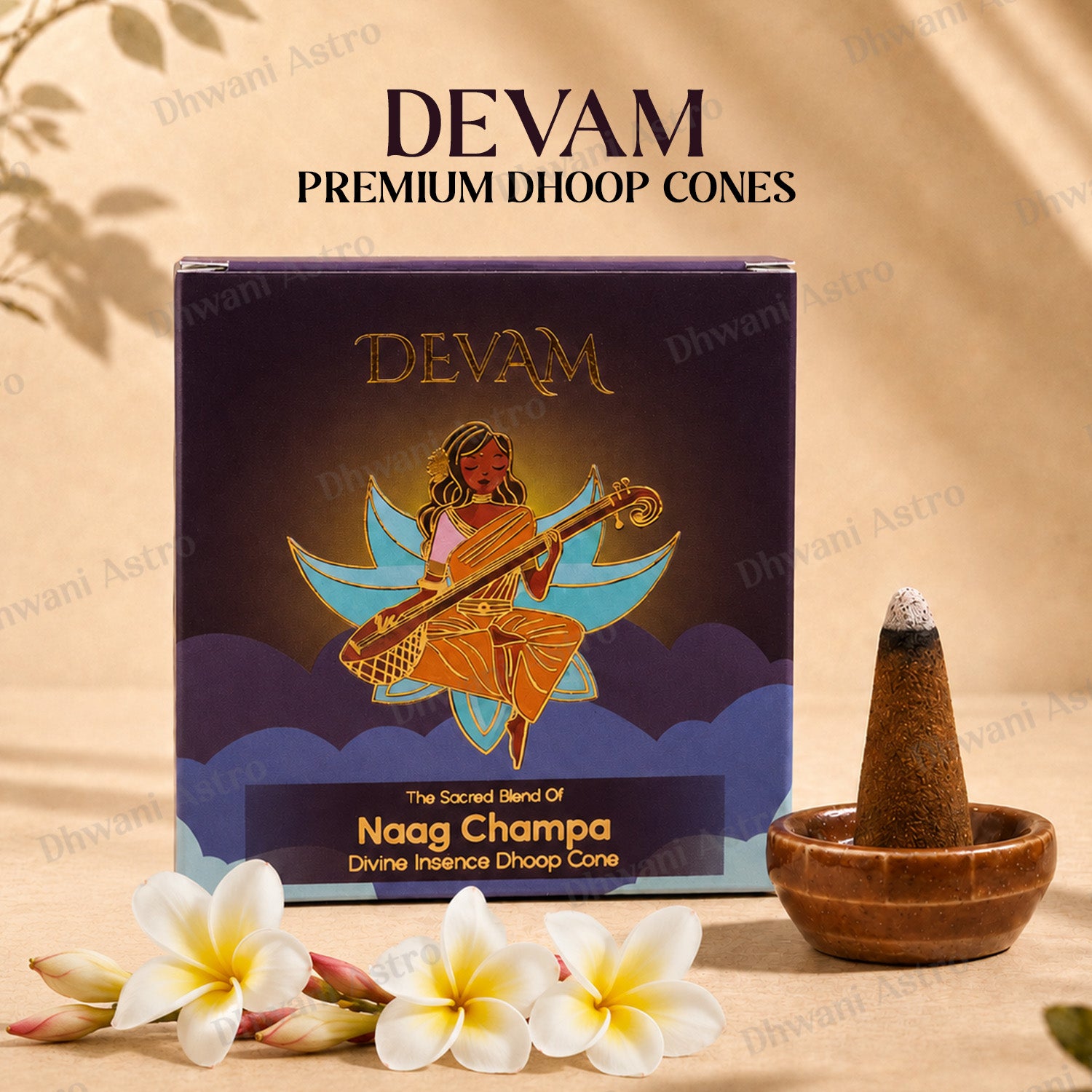 DEVAM Divine Incense Dhoop Cones | Spiritual Fragrance Collection for Pooja, Meditation & Home